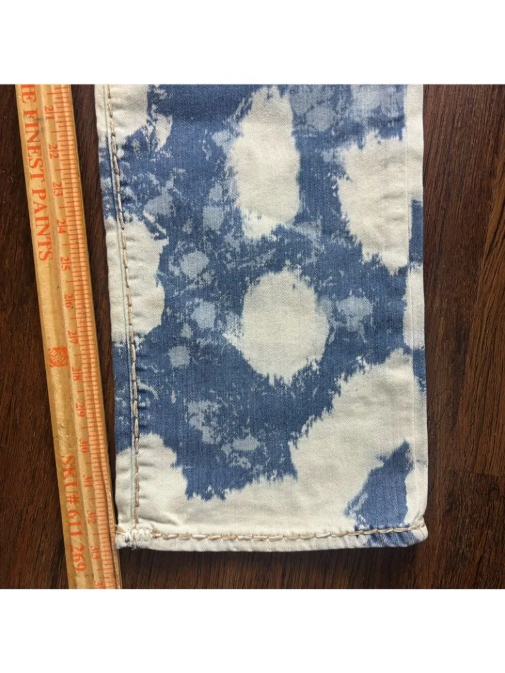 True Religion Ricky Relaxed Straight Jeans Acid Wash Blue Denim Men’s Size 38